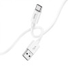 Кабель HOCO X87 Magic silicone charging data cable for Type-C White (Білий)- № 2