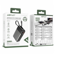 Зовнішній акумулятор ACEFAST M21 PD65W power bank with cable 20000mAh Black (Цвет 7073) - фото № 2