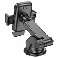 Автотримач для телефона HOCO CA95 Polaris push-type telescopic suction cup car holder Black (Колір Черный) - фото № 3