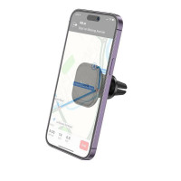 Автотримач для телефона HOCO H29 Brilliant magnetic car holder(air outlet) Black (Цвет Черный) - фото № 6