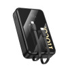 Зовнішній акумулятор HOCO Q37A Graceful 22.5W+PD20W power bank with two cables(20000mAh) Black (7073)- № 6