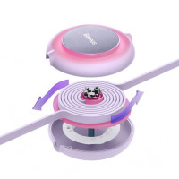 Кабель Baseus Bright Mirror 2 Series Retractable 3-in-1 Fast Charging  Data Cable USB to M+L+C 3.5A 1.1m Purple (Цвет Фиолетовый) - фото № 4
