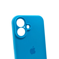 Чохол для смартфона Silicone Full Case AA Camera Protect for Apple iPhone 16 44,Light Blue (Колір Light Blue) - фото № 6