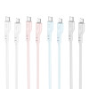 Кабель HOCO X97 Crystal color silicone charging data cable iP light pink (6931474799821) - зображення 2