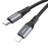 Кабель HOCO X92 Honest PD silicone charging data cable for iP(L=3M) Black (6931474788740) - зображення 4
