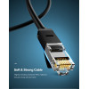 Кабель UGREEN NW102 Cat 6 U/UTP Lan Flat Cable 15m (Black)(UGR-50180) (7073)- № 3
