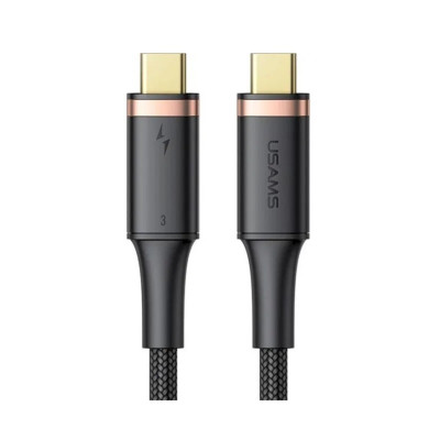 Кабель Usams US-SJ553 U72 100W USB4 Data Cable (Type-C To Type-C) 5K 60HZ 0.8m - изображение 5