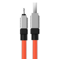 Кабель Baseus CoolPlay Series Fast Charging Cable USB to iP 2.4A 1m Orange (Колір Orange) - фото № 4