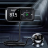 АЗП з FM-модулятором Baseus T Shaped S-16 Car Bluetooth MP3 Player Black - зображення 7