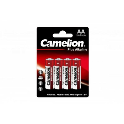 Батарейка CAMELION Plus Alkaline AA/LR6 BP4 4шт (C-11000406) (4260033150028) - зображення 1