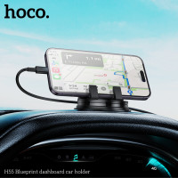 Автотримач для телефона HOCO H55 Blueprint dashboard car holder Black Gray (Колір Black-Gray) - фото № 8