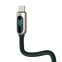 Кабель Baseus Display Fast Charging Data Cable USB to Type-C 66W 2m Green (Цвет Зелёный) - фото № 5