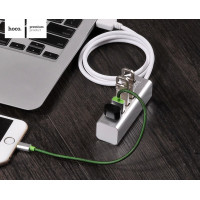 USB-хаб HOCO HB1 4USB Line machine Silver (Колір Silver) - фото № 5
