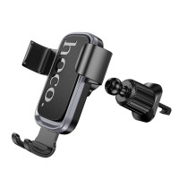 Автотримач для телефона HOCO H80 Vista gravity car holder (air outlet) Black Metal Gray (Колір Black Metal Gray) - фото № 6