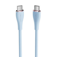 Кабель Vention USB 2.0 C Male to C Male 5A Cable 1.5M Light Blue Silicone Type (TAWSG) (Колір Light Blue) - фото № 4