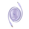 Кабель Baseus Free2Draw Mini Retractable Charging Cable Type-C to Type-C 100W 1m Nebula Purple - № 3
