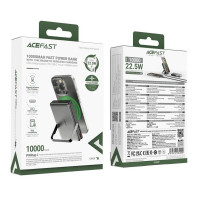 Зовнішній акумулятор ACEFAST M17 PD20W/22.5W magnetic fast charging power bank with built-in stand 10000mAh Black (Колір 7073) - фото № 2