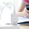 Мережевий зарядний пристрій HOCO C72A Glorious single port charger set (iP) White (6931474712998) - зображення 4