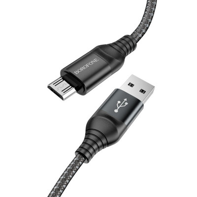 Кабель BOROFONE BX56 Delightful charging data cable for Micro Black (BX56MB) - зображення 1