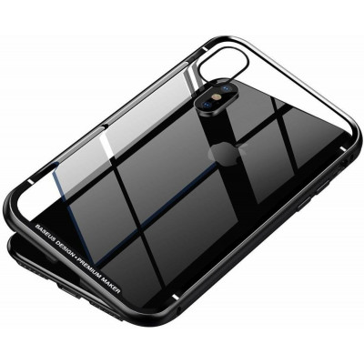 Чохол для телефона Baseus Magnetite Hardware Case For IP X Black - зображення 2