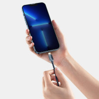 Кабель Baseus Crystal Shine Series Fast Charging Data Cable Type-C to iP 20W 1.2m Black (Колір 7073) - фото № 3