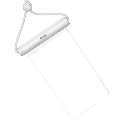 Водонепроникний чохол для моб.тел Baseus Cylinder Slide-cover Waterproof Bag Pro White (FMYT000002) - зображення 3