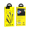 Кабель HOCO X14 3-in-1 Times speed charging cable iP+Micro+Type-C Black - изображение 4