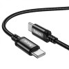 Кабель HOCO X91 Radiance 60W charging data cable for Type-C to Type-C(L=3M) Black (6931474788733) - изображение 2