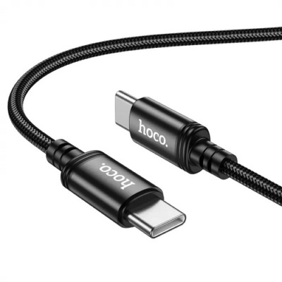 Кабель HOCO X91 Radiance 60W charging data cable for Type-C to Type-C(L=3M) Black (6931474788733) - зображення 2