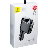 АЗП з FM-модулятором Baseus S-06 Car Bluetooth MP3 Player Black (Колір Черный) - фото № 7