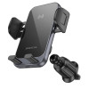 Автотримач для телефона з БЗП BOROFONE BH220 Leader automatic induction wireless fast charging car holder(air outlet) Black Gray (Black-Gray)- № 3