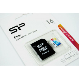 microSDHC (UHS-1) SiliconPower Elite Color 16Gb class 10 (adapter SD)