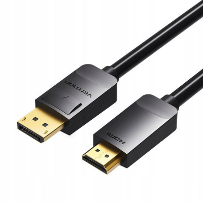 Кабель Vention DP to HDMI Cable 3M Black (HADBI) - изображение 1