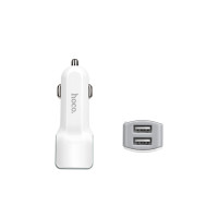 Автомобільний зарядний пристрій HOCO Z23 grand style dual-port car charger set with Micro cable White (Колір Белый) - фото № 4