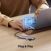 USB-хаб UGREEN 4-Port USB-C Hub (Серый)- № 4