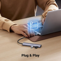 USB-хаб UGREEN 4-Port USB-C Hub (Цвет Серый) - фото № 4