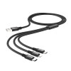 Кабель HOCO X14 3-in-1 Times speed charging cable iP+Micro+Type-C Black - изображение 2