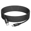 Кабель HOCO X91 Radiance 60W charging data cable for Type-C to Type-C(L=3M) Black (6931474788733) - изображение 5