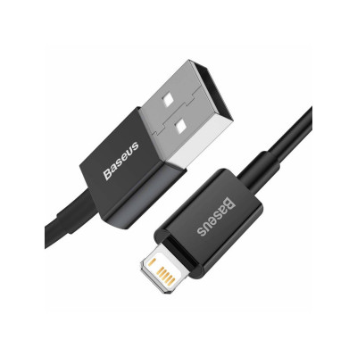 Кабель Baseus Superior Series USB to iP 2.4A 1m Black - зображення 1