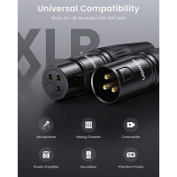 Аудiоконектор UGREEN AV162 Cannon Female Connector(UGR-80440) (Колір Черный) - фото № 2