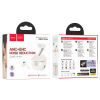 Бездротові навушники HOCO EQ23 Plus Duke Ⅱ true wireless ANC+ENC BT headset Milky White (Колір Milky-White) - фото № 2