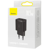 Мережевий зарядний пристрій Baseus Compact Charger 2U 10.5W EU Black (Черный)- № 6