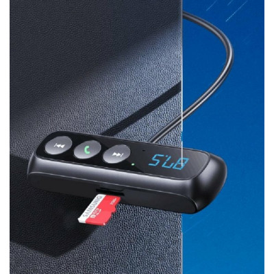 Bluetooth ресивер Usams US-SJ503 Car Digital Display FM Wireless Audio Receiver Black - зображення 6