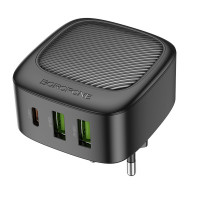 Мережевий зарядний пристрій BOROFONE BAS23A Lucky PD30W(1C2A) charger(EU) Black (Колір Черный) - фото № 2