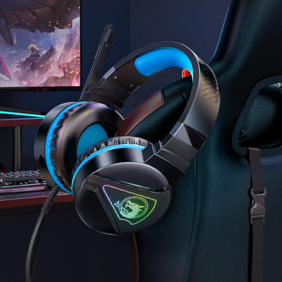 Навушники HOCO W104 Drift gaming headphones Blue - изображение 3