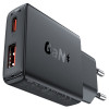 Мережевий зарядний пристрій ACEFAST A69 PD30W GaN (USB-A+USB-C) ultra-thin charger Black (7073)- № 2