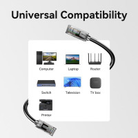 Мережевий кабель Vention Cat5e UTP Ethernet Patch Cable 1.5M Black (Колір Black) - фото № 2