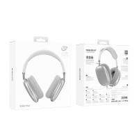 Бездротові навушники BOROFONE BO22 Plus Elegant BT headphones Silver (Колір Срібний) - фото № 4
