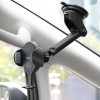 Автотримач для телефона з БЗП HOCO CA60 Aspiring infrared sensor wireless charging car holder Black (Черный)- № 7