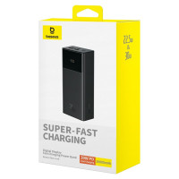 Зовнішній акумулятор Baseus Star-Lord Digital Display Fast Charging Power Bank 30000mAh 30W Cluster Black（With Simple Series Charging Cable USB to Typ (Цвет Black) - фото № 2